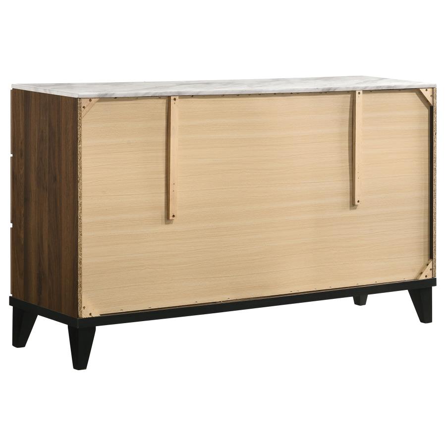 Mays Brown Eastern King Bed 5 Pc Set