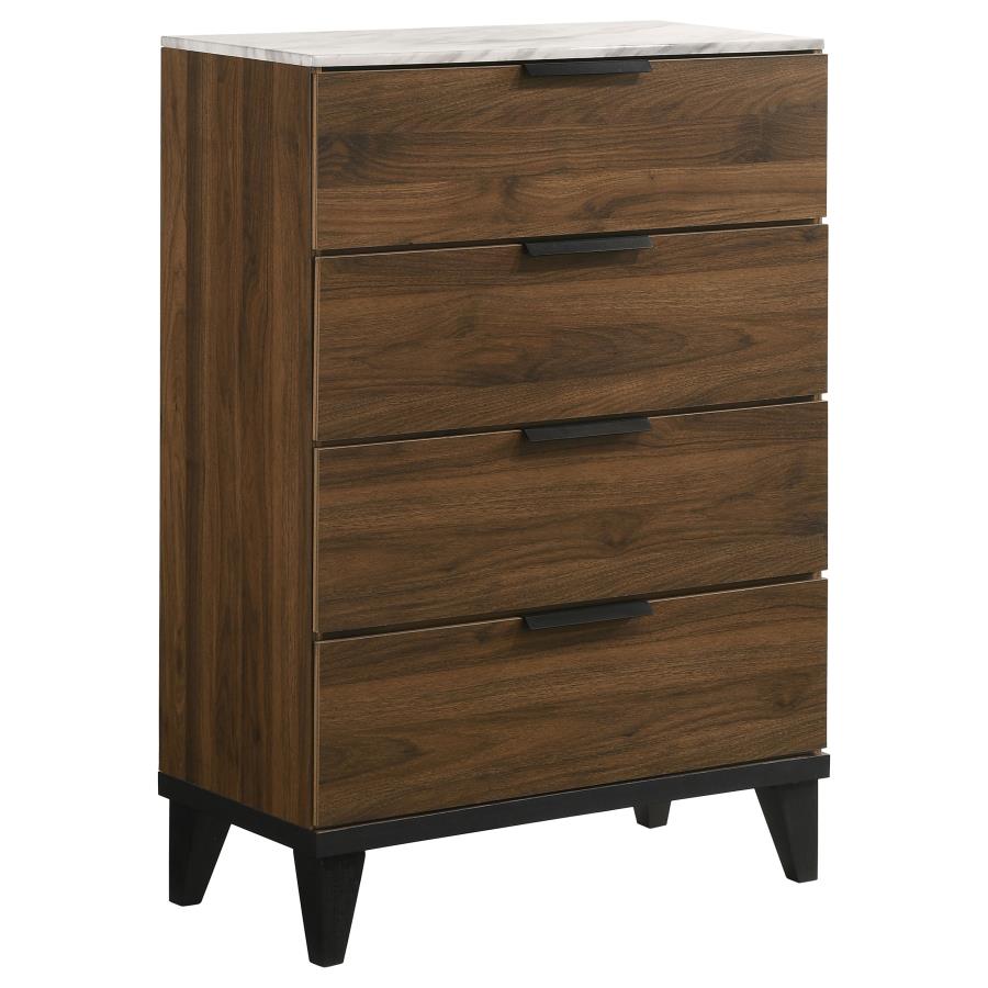 Mays Brown Eastern King Bed 5 Pc Set