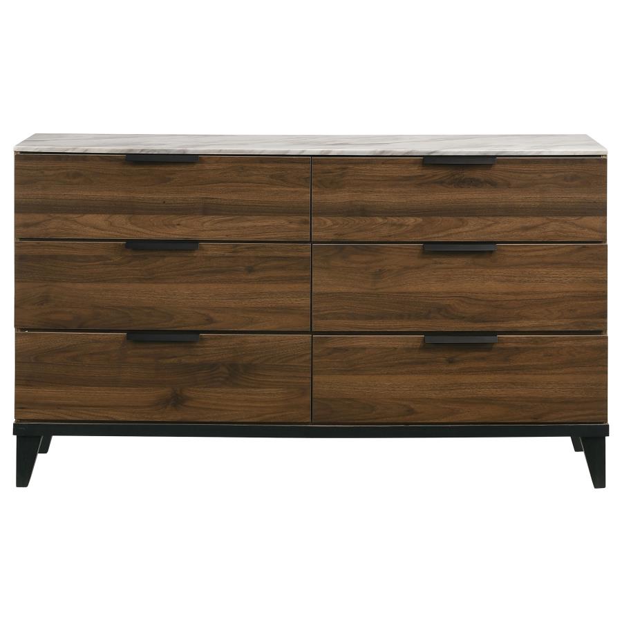 Mays Brown Queen Bed 5 Pc Set