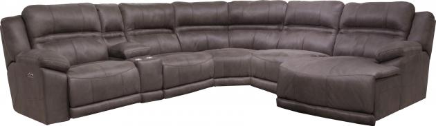 Braxton Modular Sectional Power Headrest/Lay Flat LSF Recliner w/Extended Ottoman