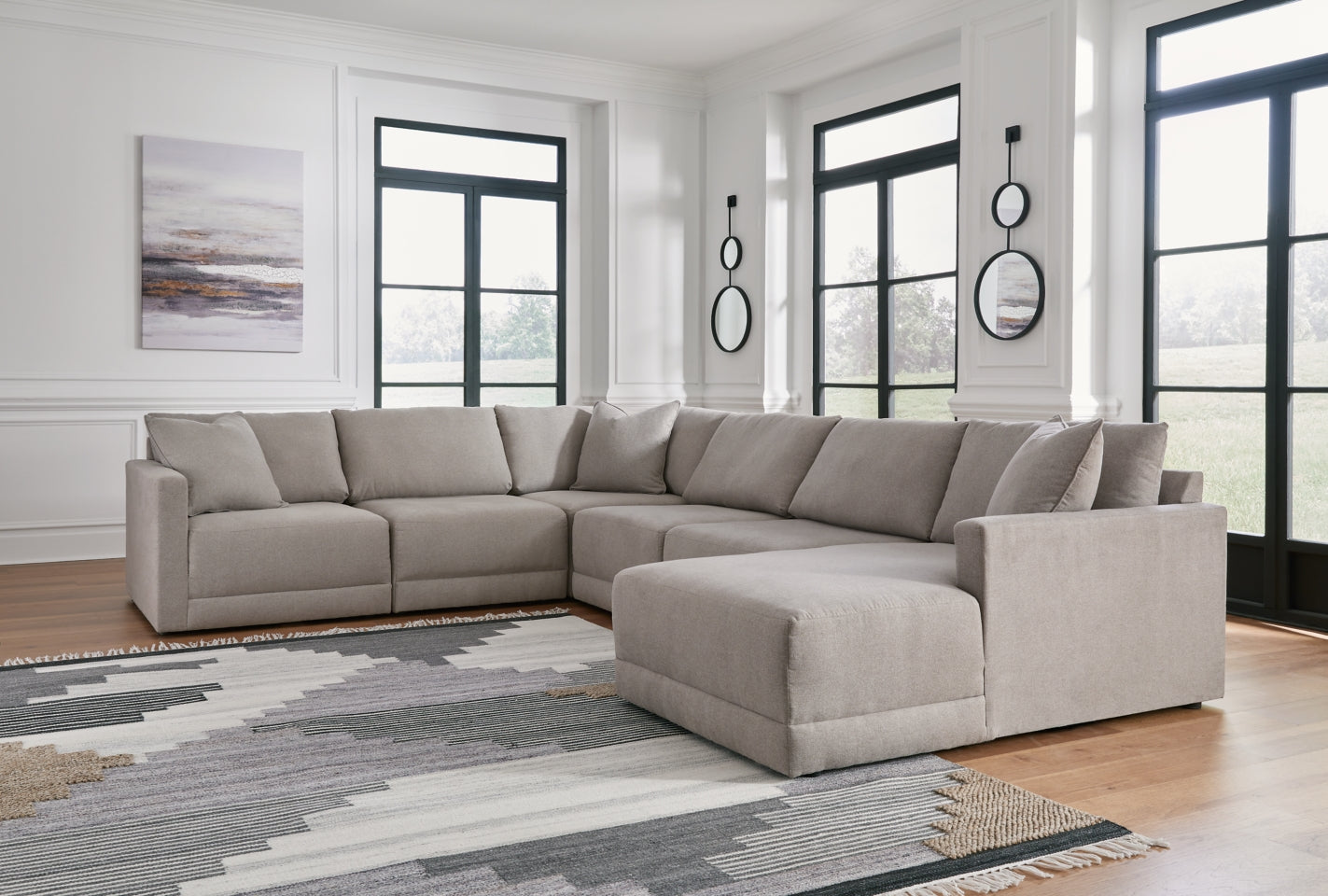 Katany 6-Piece Sectional with Ottoman - PKG014517