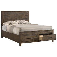 Woodmont Brown California King Storage Bed