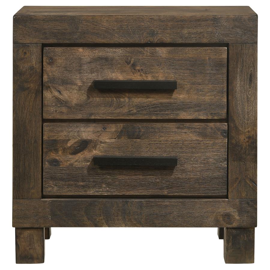 Woodmont Brown Queen Bed 4 Pc Set