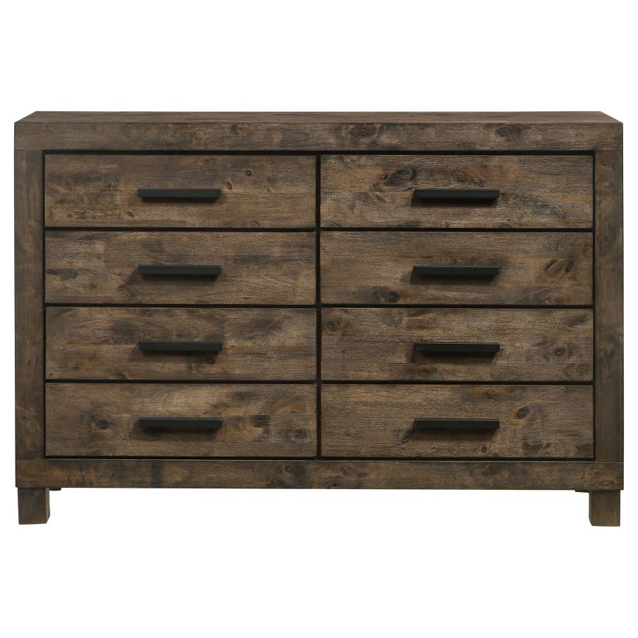 Woodmont Brown Queen Bed 4 Pc Set