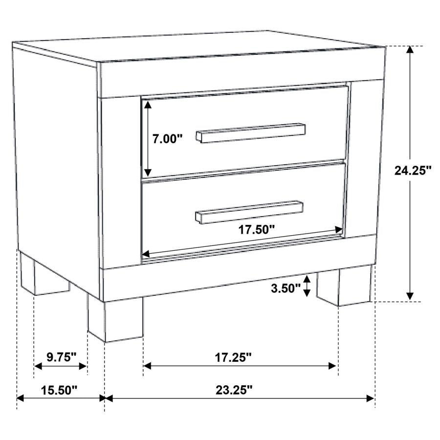 Woodmont Brown Nightstand
