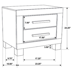 Woodmont Brown Nightstand
