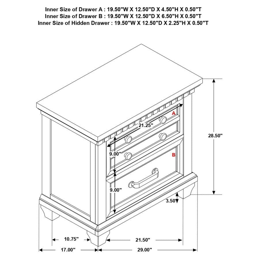 Bennington Brown Nightstand