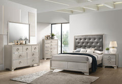 Salford Silver Eastern King Bed 5 Pc Set