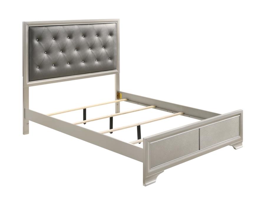 Salford Silver Queen Bed