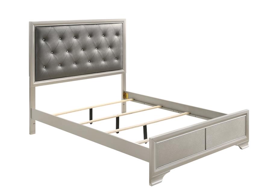 Salford Silver Queen Bed