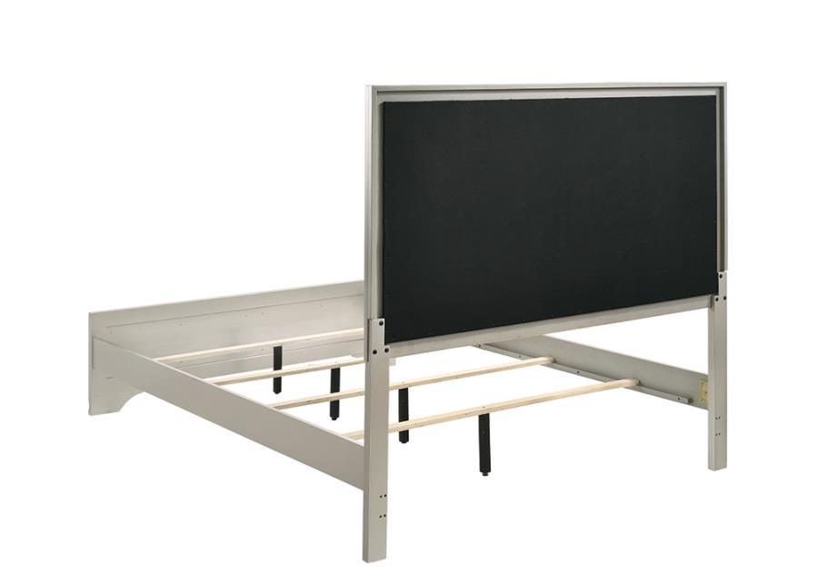 Salford Silver Queen Bed