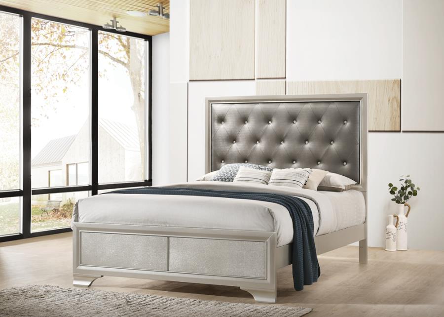 Salford Silver Queen Bed