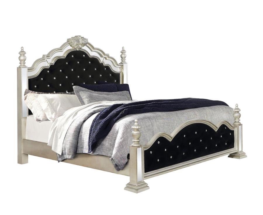 Heidi Silver Queen Bed 5 Pc Set