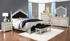 Heidi Silver Queen Bed 5 Pc Set