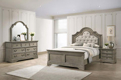 Manchester Brown Queen Bed 4 Pc Set
