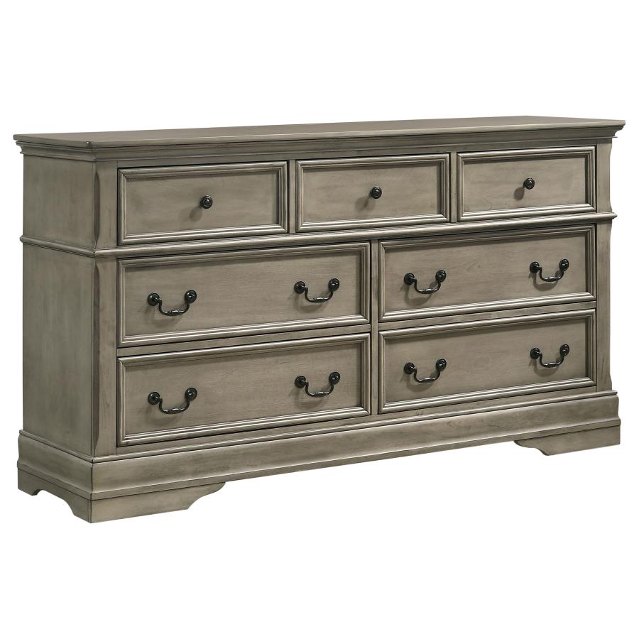 Manchester Brown Queen Bed 4 Pc Set