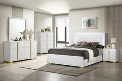 Marceline White Full Bed 5 Pc Set