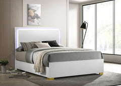 Marceline White Eastern King Bed