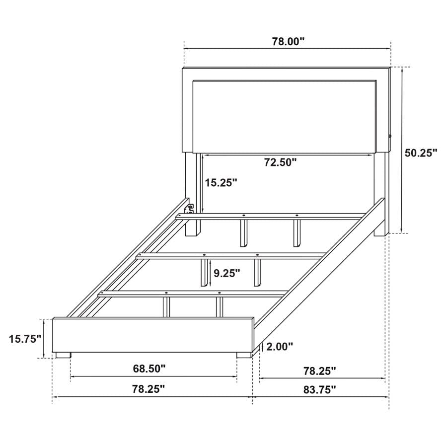 Marceline White Eastern King Bed