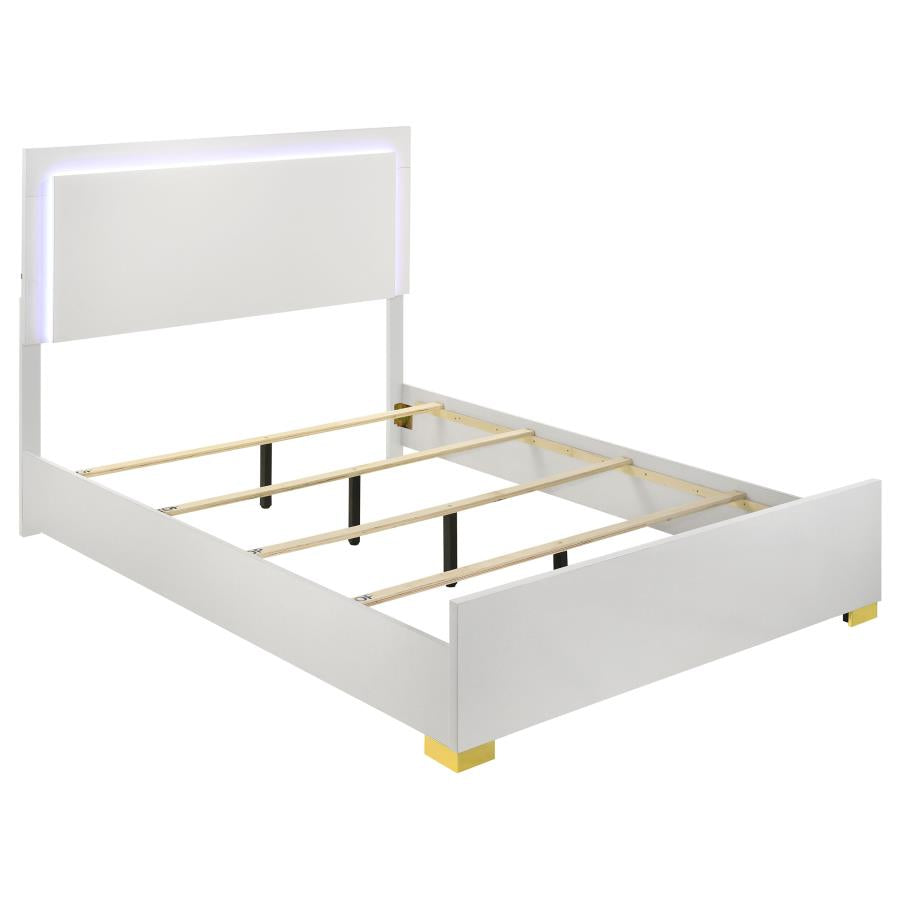 Marceline White Queen Bed 4 Pc Set