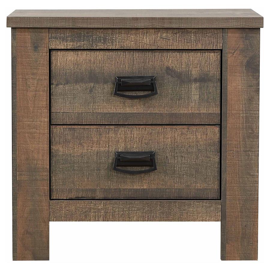 Frederick Brown Queen Bed 4 Pc Set