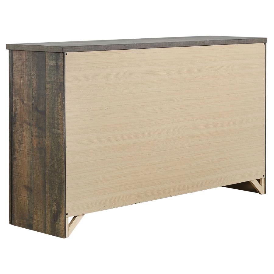 Frederick Brown Queen Bed 4 Pc Set