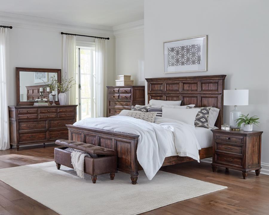Avenue Brown Eastern King Bed 5 Pc Set