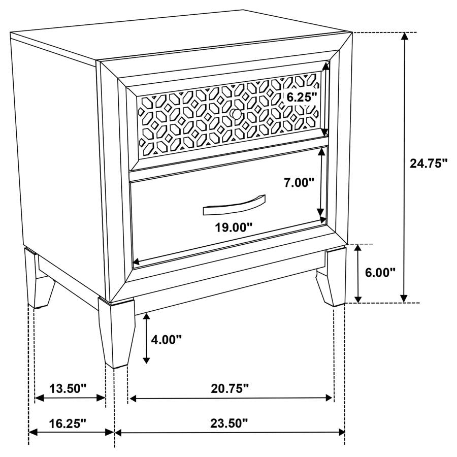 Valencia Brown Nightstand
