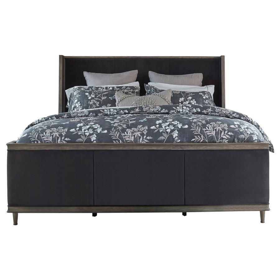 Alderwood Grey Eastern King Bed