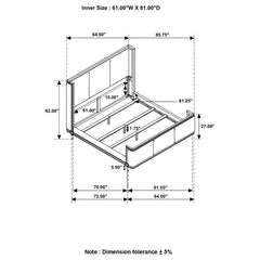 Alderwood Grey Queen Bed