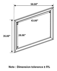 Alderwood Grey Dresser Mirror