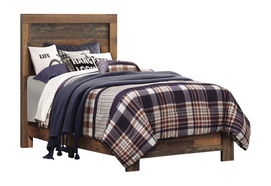 Sidney Brown Twin Bed 5 Pc Set