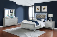 Gunnison Silver California King Bed 4 Pc Set