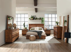 Winslow Brown California King Bed 5 Pc Set