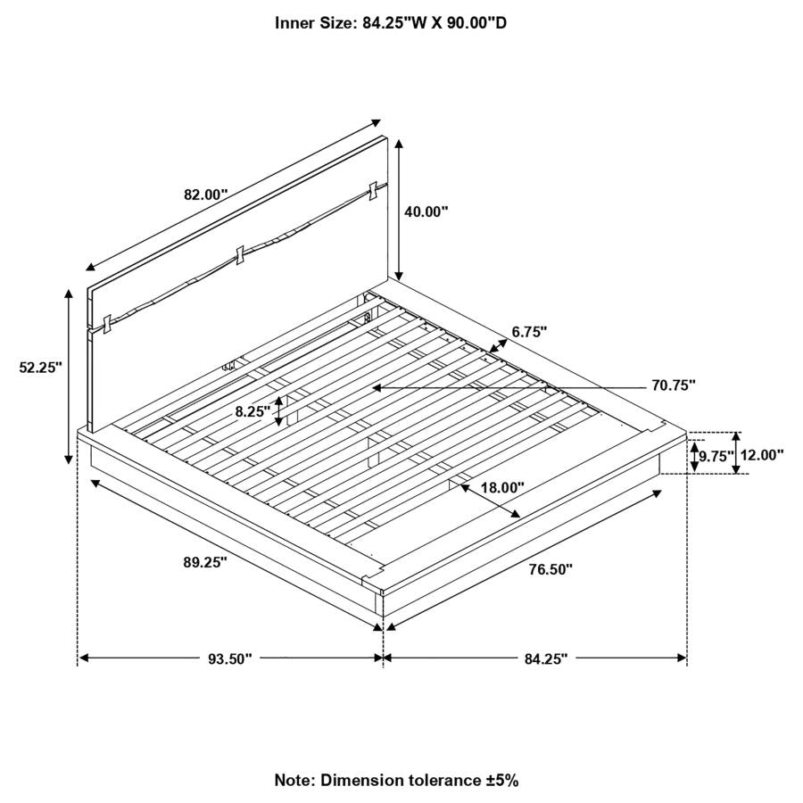 Winslow Brown California King Bed
