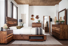 Winslow Brown Eastern King Bed 4 Pc Set