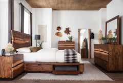 Winslow Brown Eastern King Storage Bed