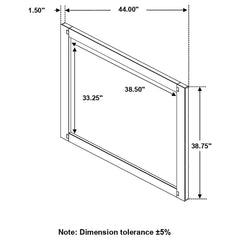 Winslow Brown Dresser Mirror