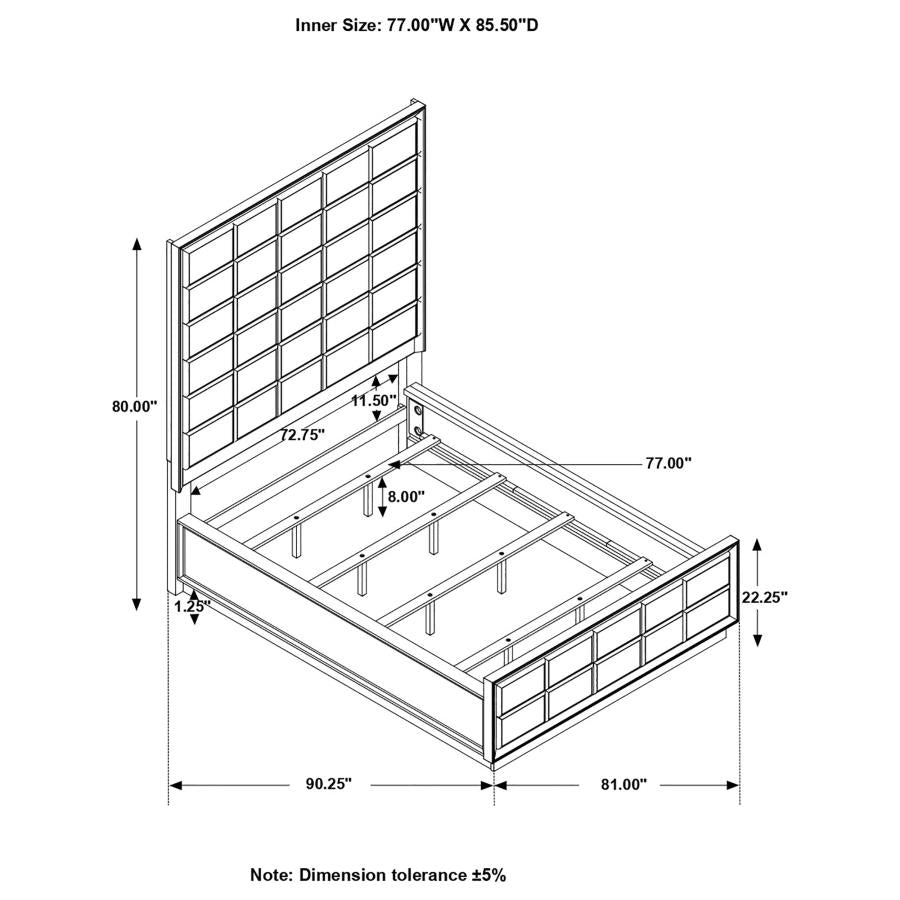 Durango Grey California King Bed