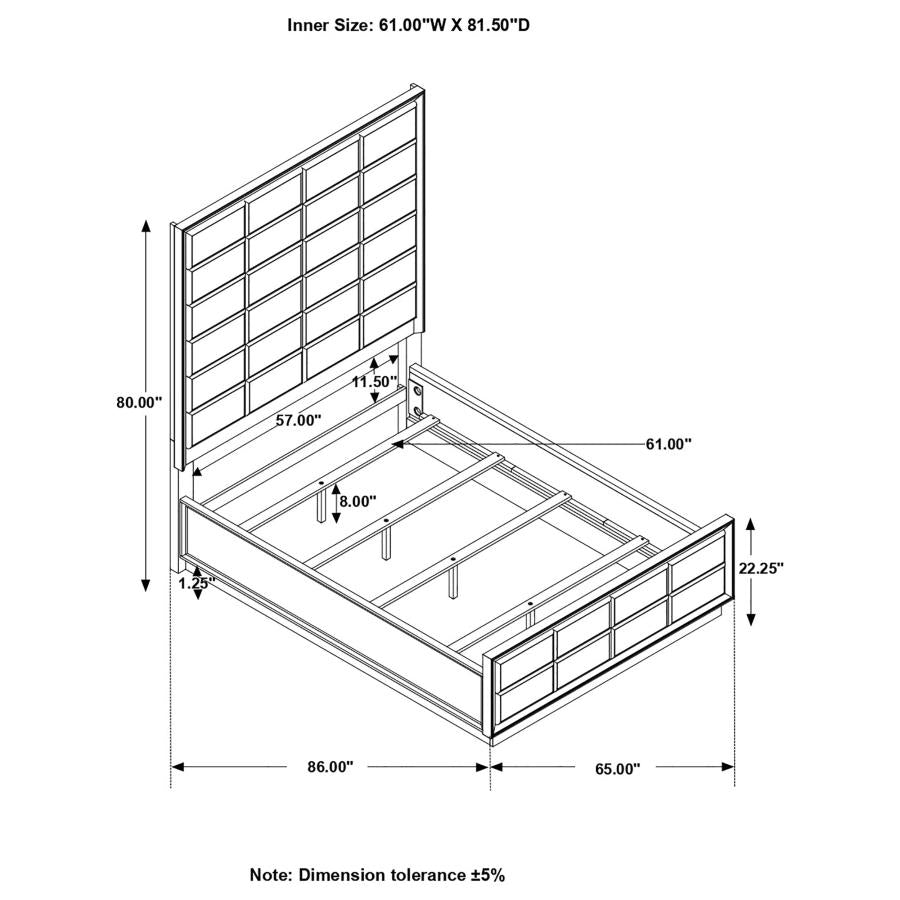 Durango Grey Queen Bed
