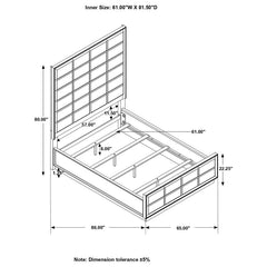 Durango Grey Queen Bed