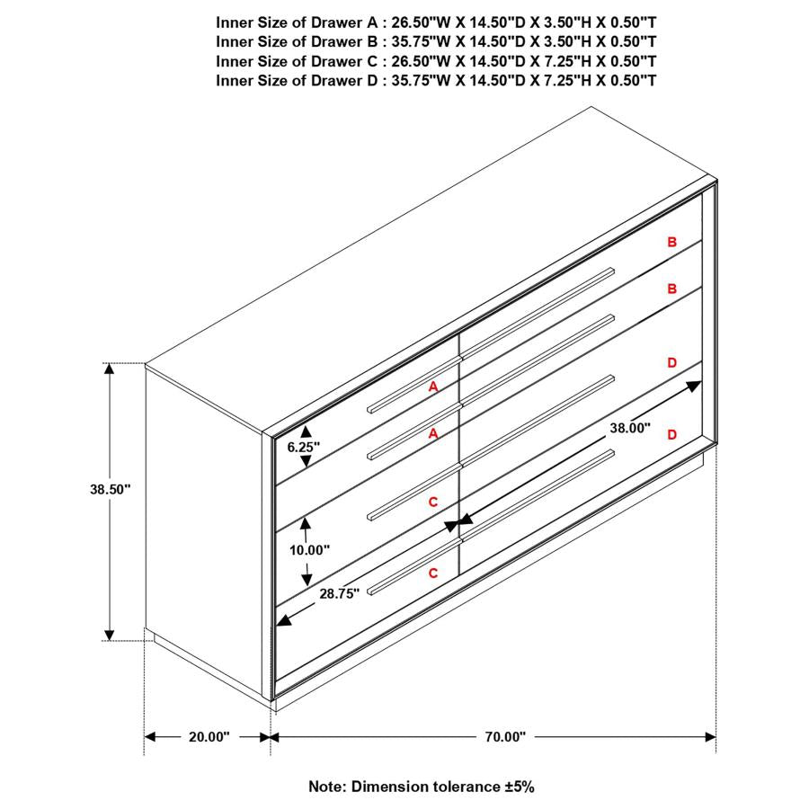 Durango Brown Dresser