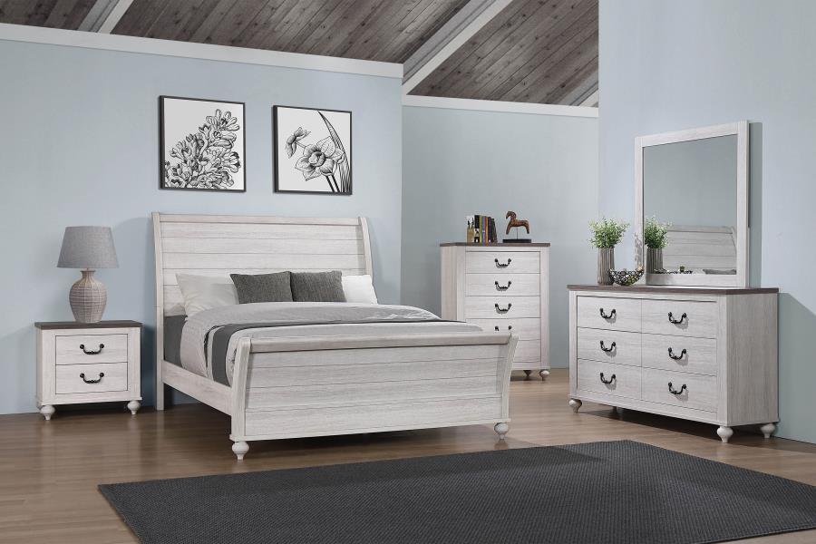 Stillwood Grey Eastern King Bed