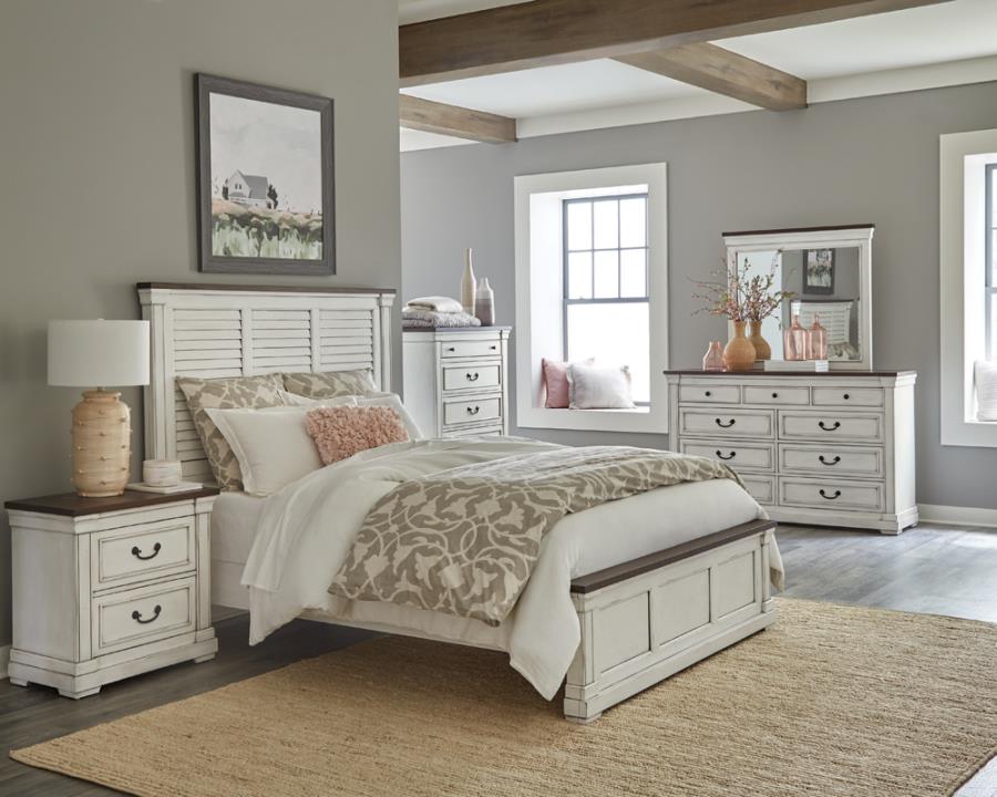 Hillcrest Ivory Queen Bed 4 Pc Set