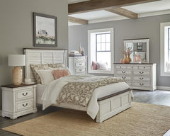 Hillcrest Ivory Queen Bed 5 Pc Set