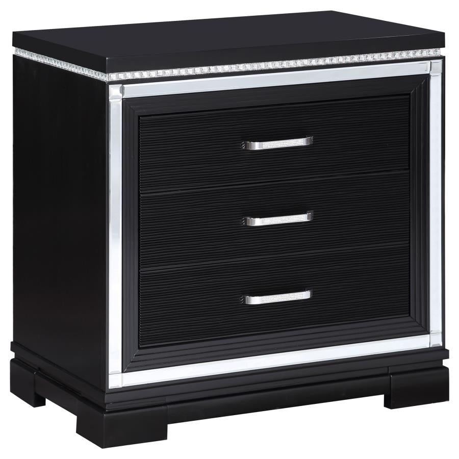 Cappola Black California King Bed 4 Pc Set