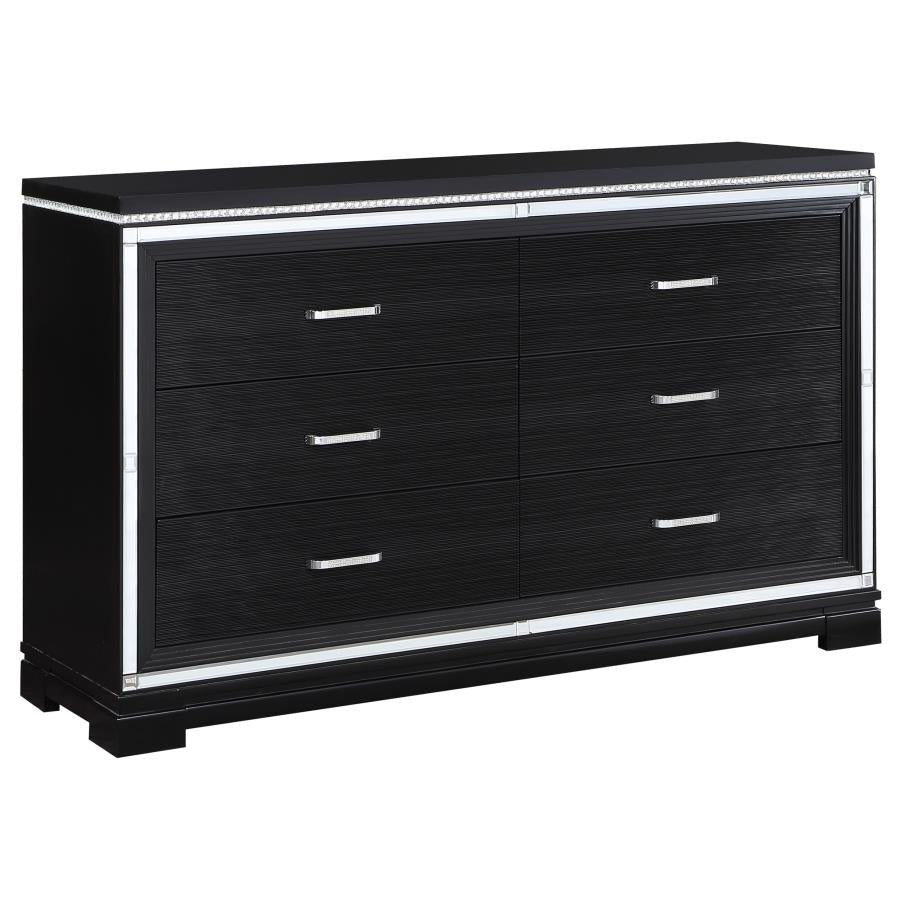 Cappola Black California King Bed 4 Pc Set