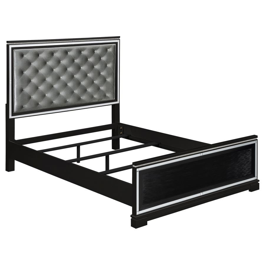 Cappola Black California King Bed 5 Pc Set