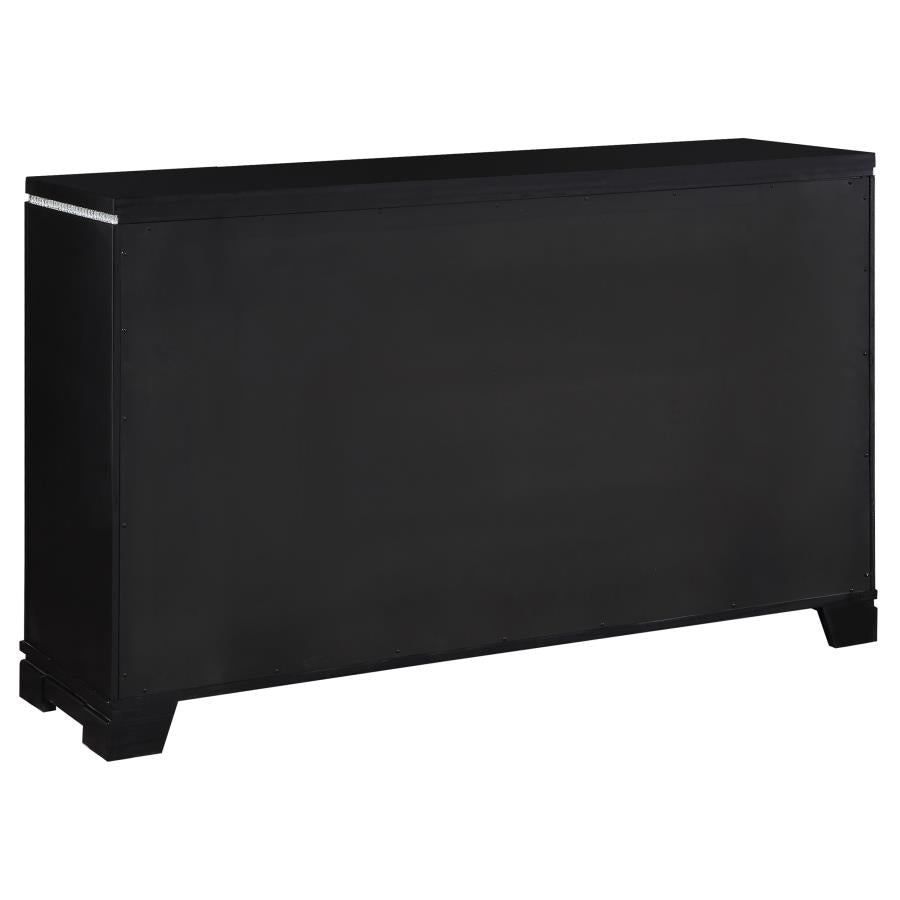 Cappola Black California King Bed 5 Pc Set