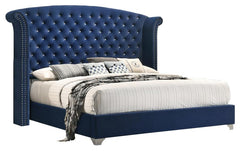 Melody Blue Queen Bed 5 Pc Set